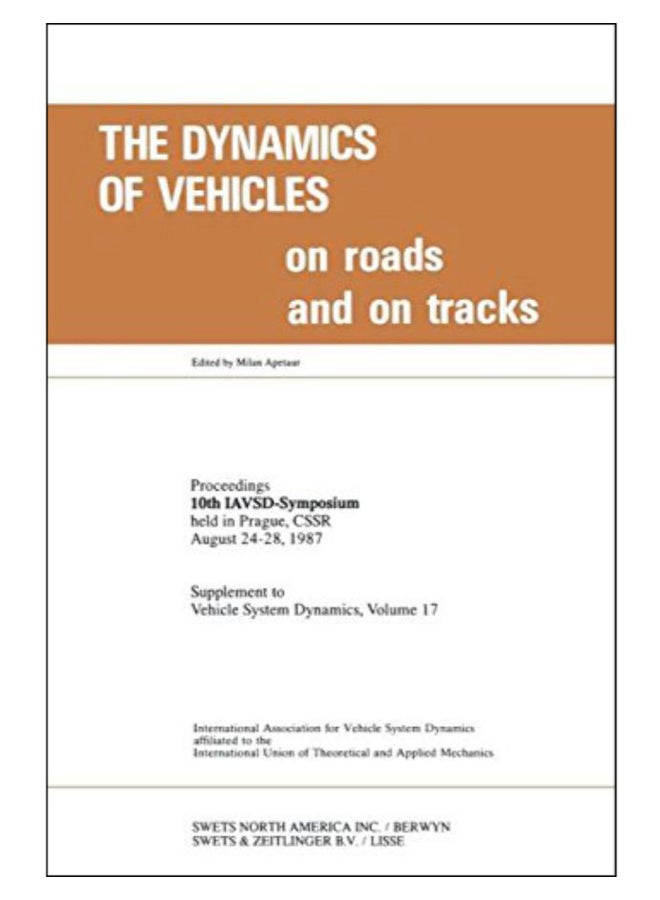 Dynamics Vehicles On Roads & On Track hardcover english - 1-Jan-1988