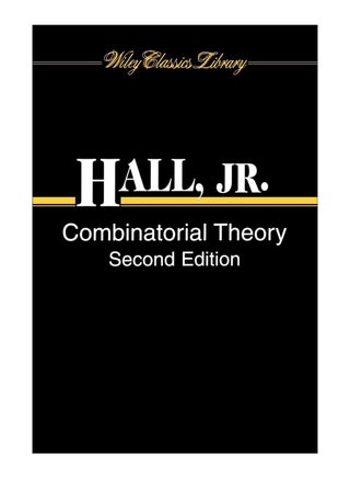 Combinatorial Theory paperback english - 2-Jul-1998 - v1561136305/N26899899A_1