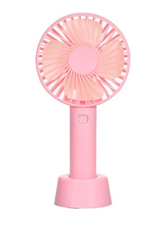 Mini Handheld Fan With Stand Cradle USB 1111724 Pink