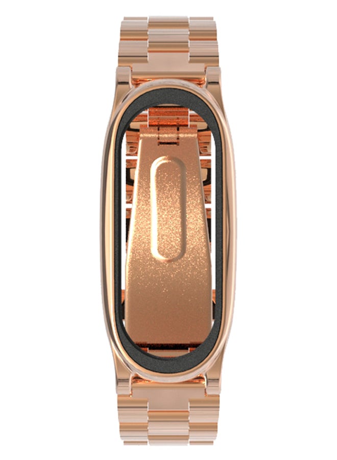 MIJOBS Replacement Metal Strap For Xiaomi Mi Band 3 Rose Gold  - Image 2