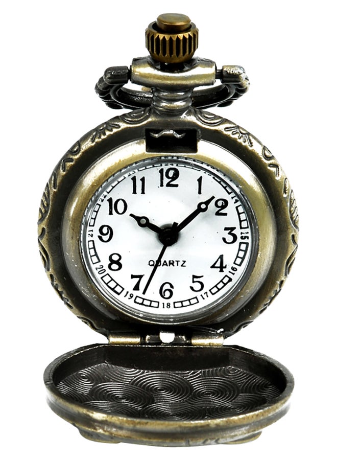 unisex Bronze Owl Metal Analog Pocket Watch - Image 4