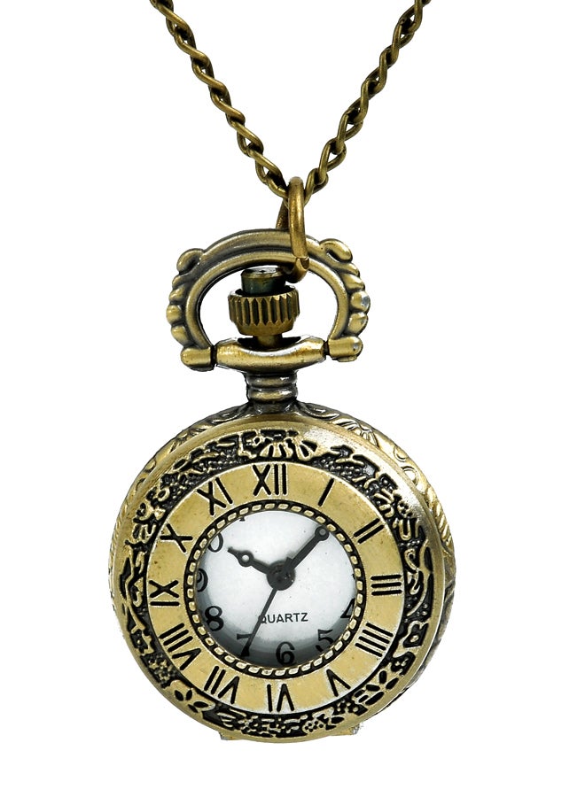 Bronze Metal Analog Pocket Watch - Image 1