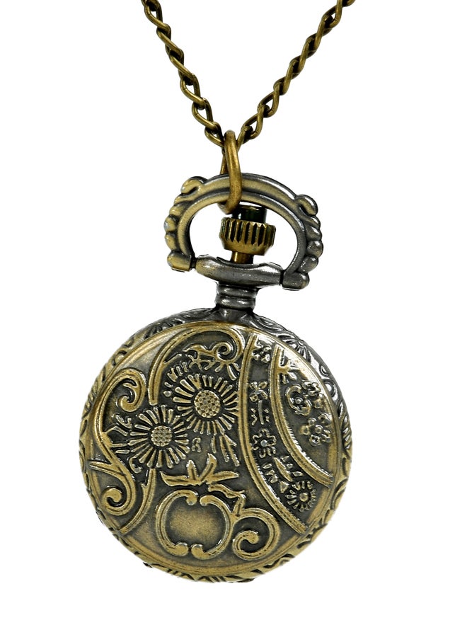 Bronze Metal Analog Pocket Watch - Image 2