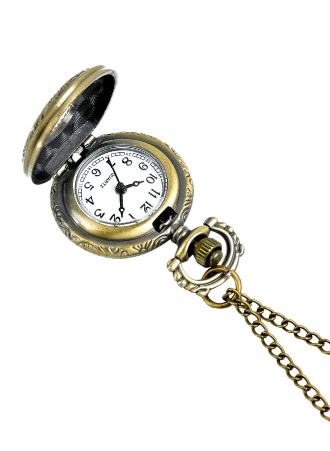 Bronze Metal Analog Pocket Watch - Image 3