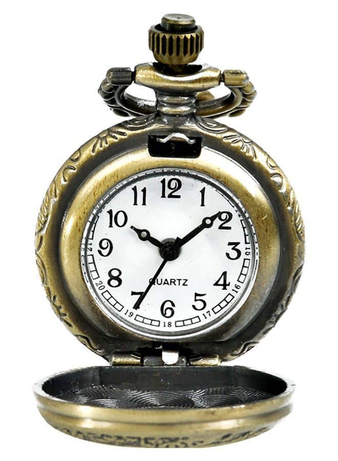 Bronze Metal Analog Pocket Watch - Image 4
