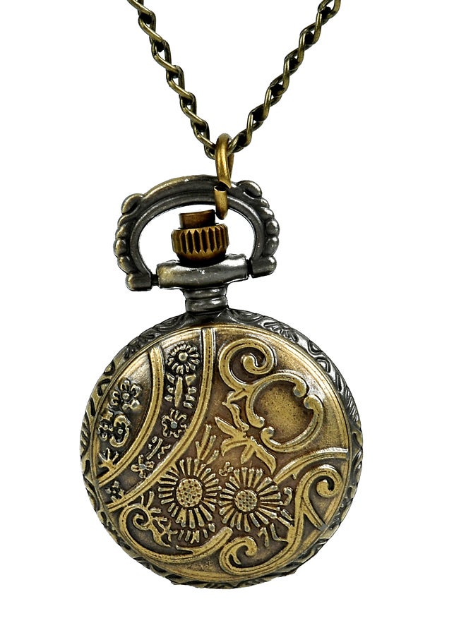 unisex Bronze Owl Metal Analog Pocket Watch - Image 2