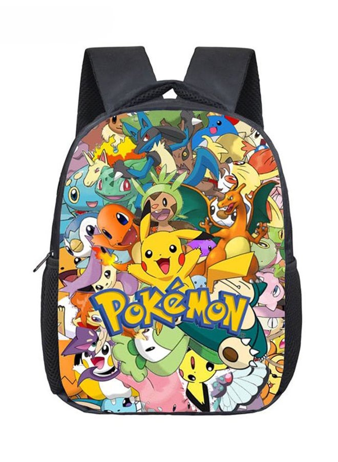 Generic 3D Pokemon Print Backpack Multicolour 