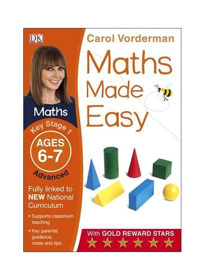 Maths Made Easy (Key Stage 1, Advanced, Ages 6-7) Paperback English by Carol Vorderman - 7/1/2014 - v1561195168/N26988813A_1