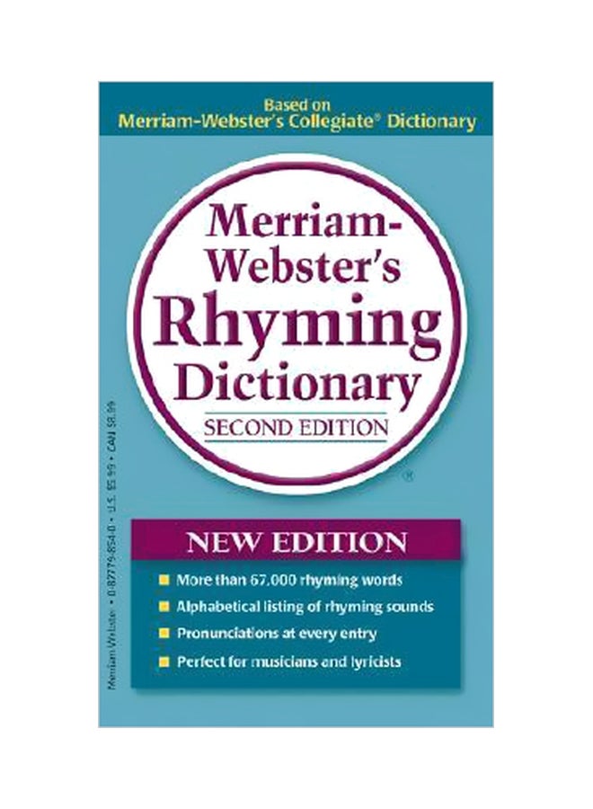 Rhyming Dictionary Paperback English by Merriam-Webster - 12/1/2006