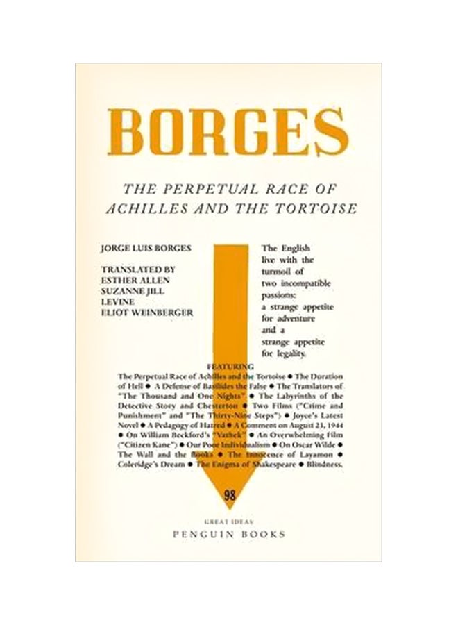 Borges: The Perpetual Race Of Achilles And The Tortoise Paperback English by Jorge Luis Borges - 8/30/2010 