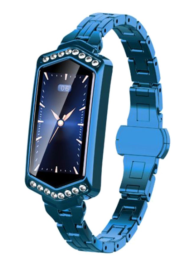 Waterproof Heart Rate Monitor Smartwatch Blue