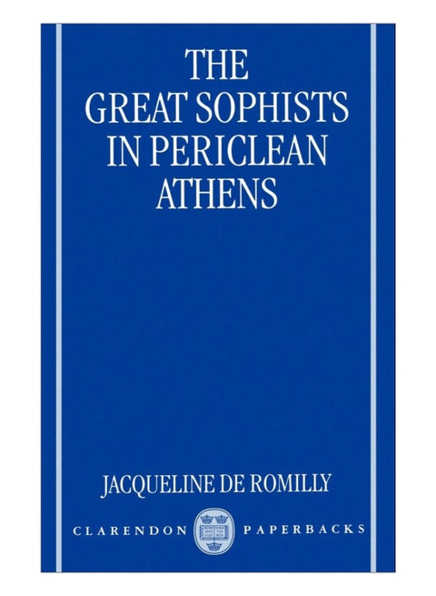 The Great Sophists In Periclean Athens paperback english - 12-Dec-11