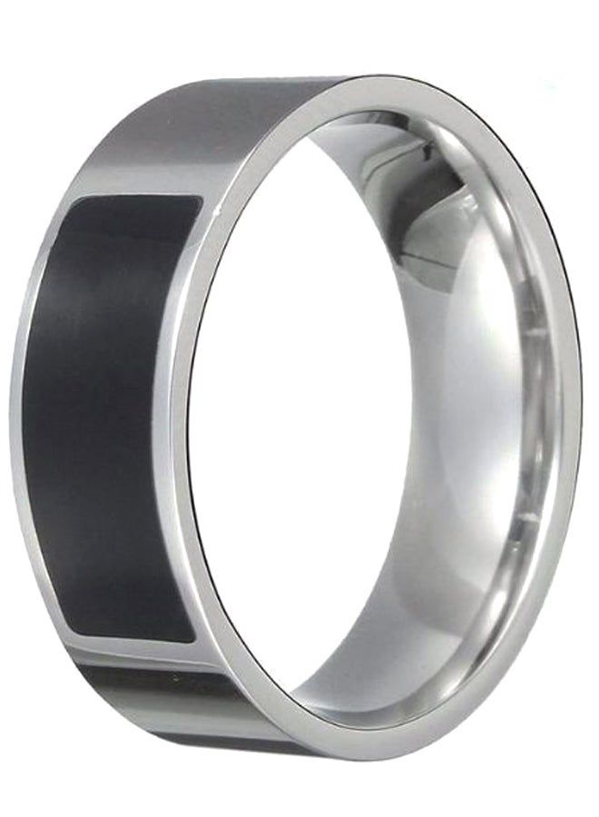 Waterproof Smart NFC Technology Label Wear Ring Silver  - Image 2