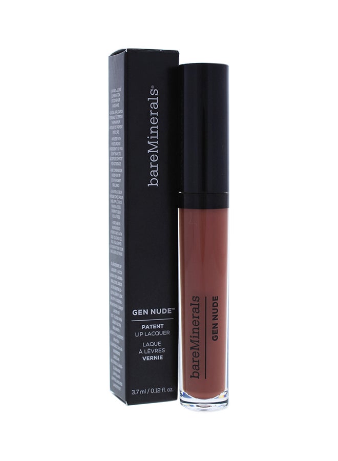 bare Minerals Perf Gen Nude Patent Lip Lacquer Brown