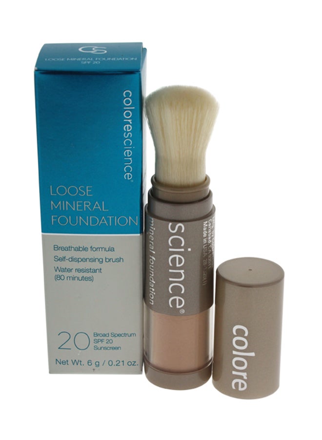 Loose Mineral Foundation Powder With Brush SPF20 Medium Sand