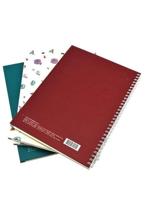 B5 Spiral Bound Notebook Multicolour