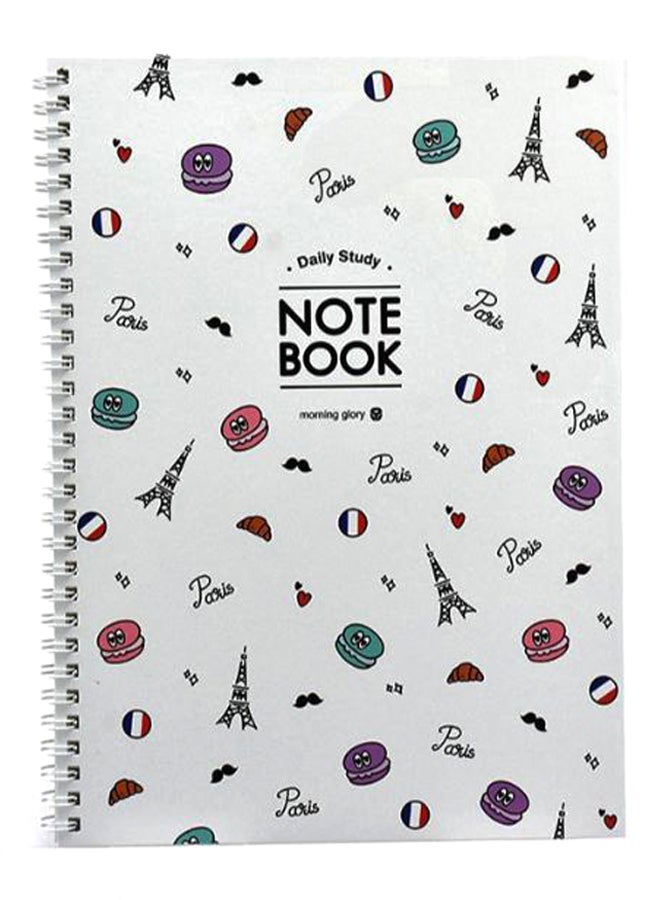 B5 Spiral Bound Notebook Multicolour