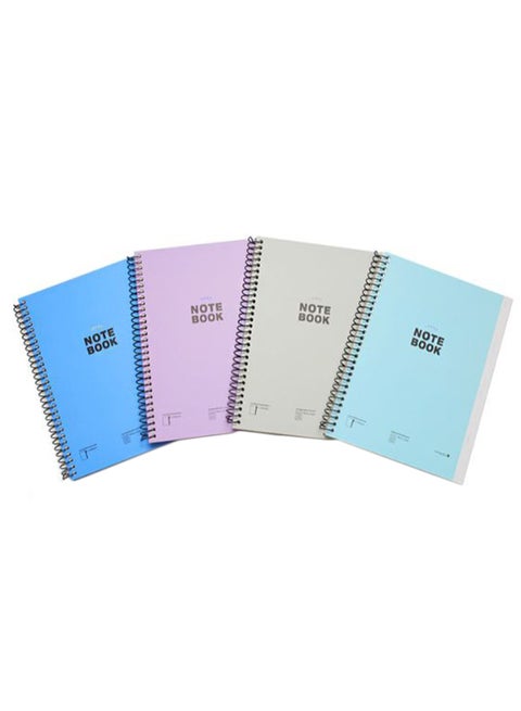 B5 Spiral Bound Notebook Multicolour