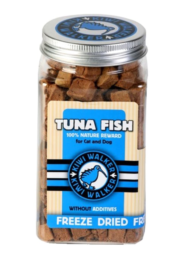 Kiwi Walker Freeze Dried Snack Tuna Fish Cubes Brown 85grams