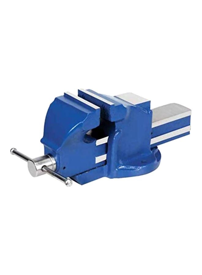 Fixed Base Bench Vise Blue/Silver 8inch