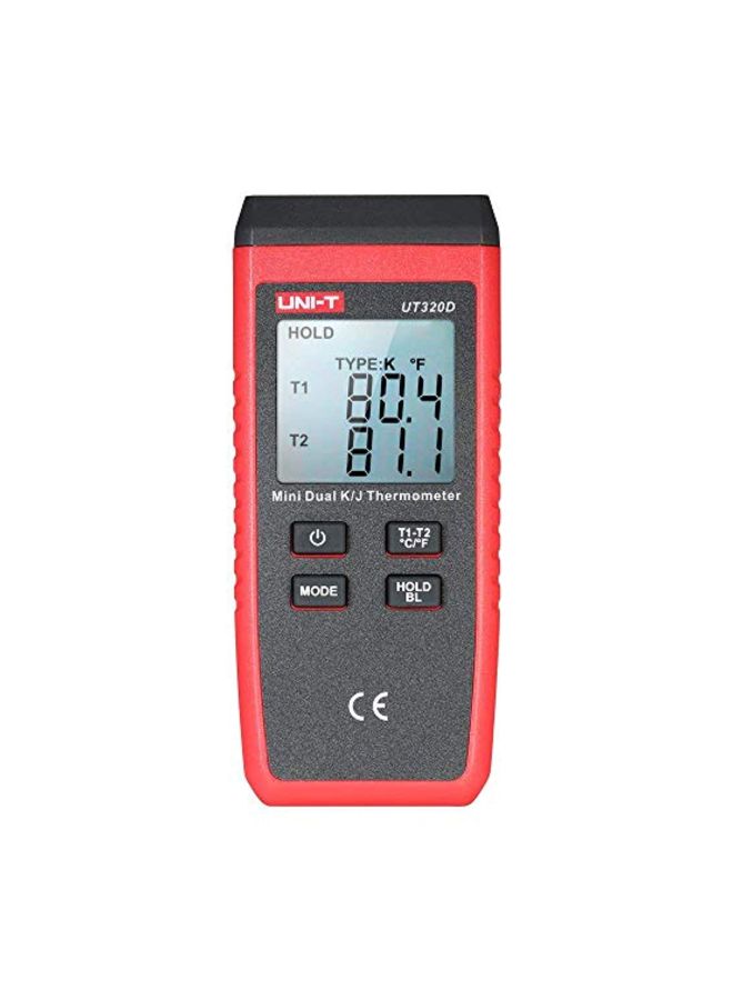 UNI-T LCD Digital Thermocouple Sensor Red/Black/White - Image 1