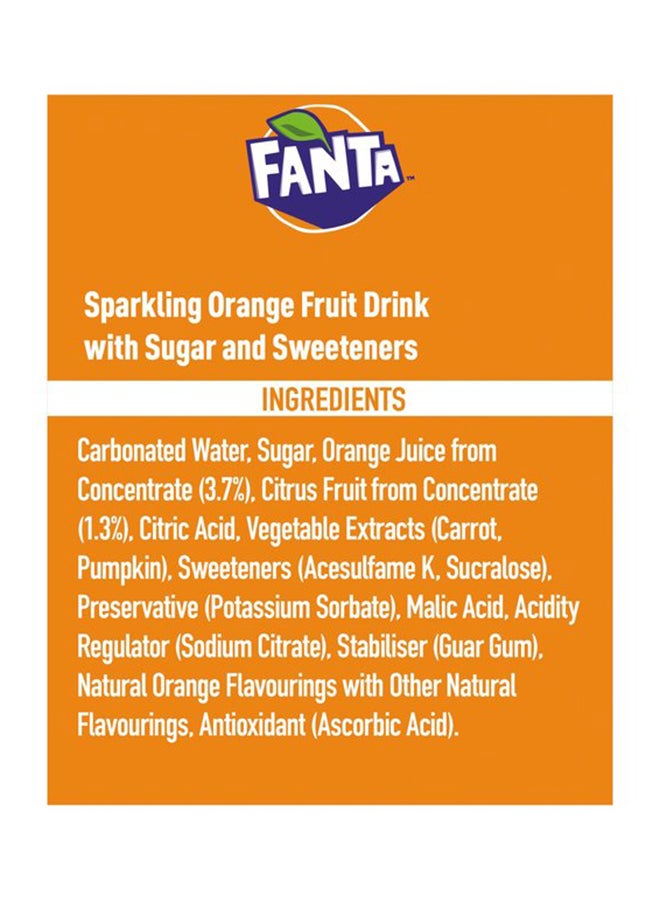 فانتا علب مشروبات غازية برتقالي 330ملليلتر عبوة من 24 قطعة - Image 4