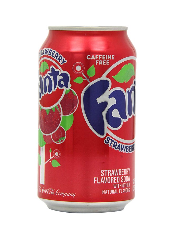 Fanta Strawberry Carbonated Soft Drink Can strawberry 330ml pack_of_6  - Image 4