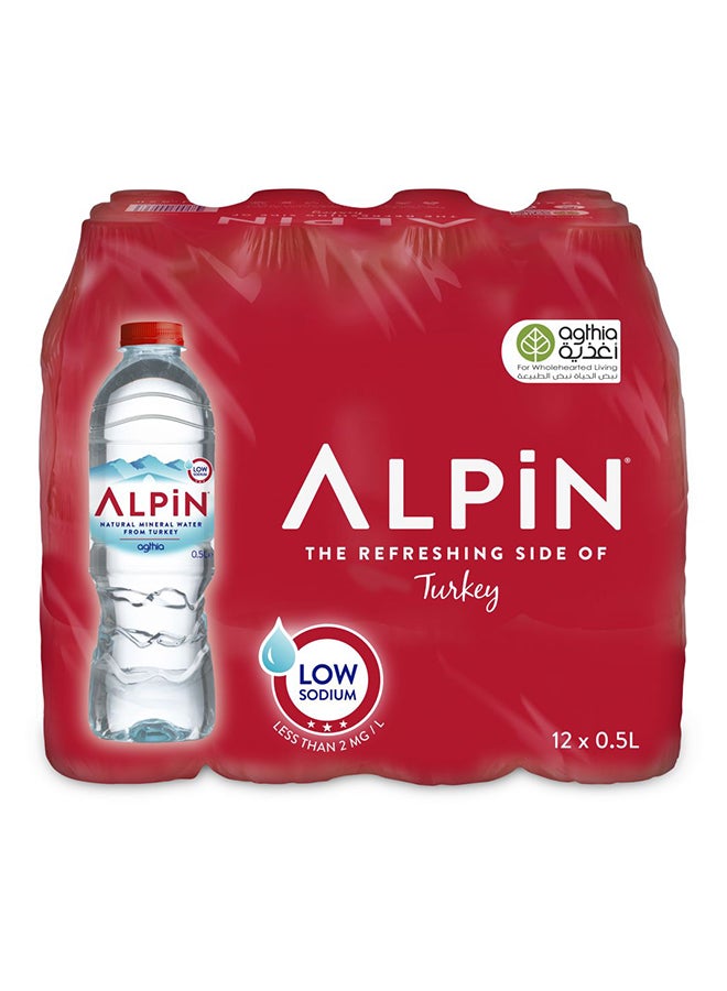 Alpin Natural Mineral Water 500ml Pack of 12 - Image 2