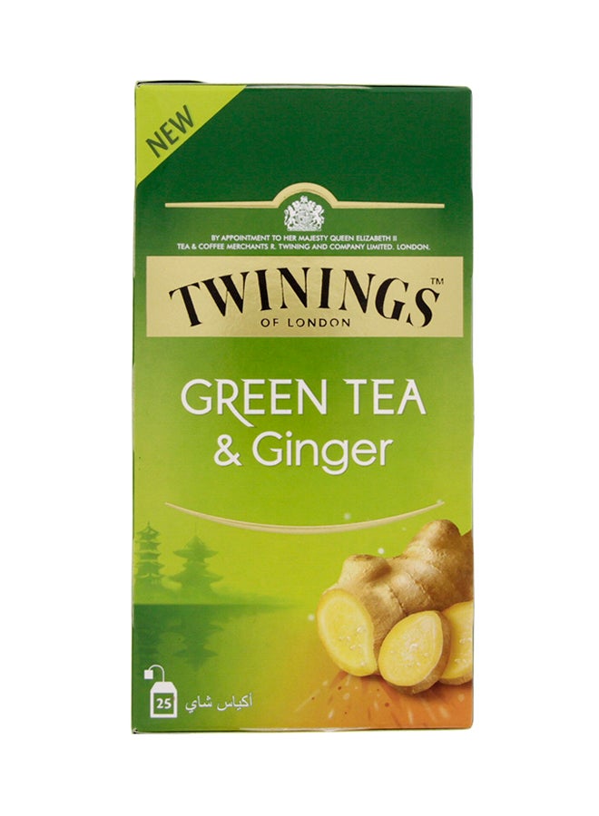 Ginger Green Tea 25 Teabags 40grams - v1561271946/N12280629A_0