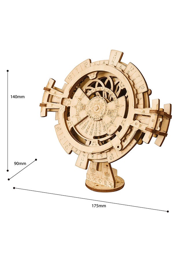 Robotime Mechanical Gears 3D Perpetual Calendar Wood Puzzle  - Image 3