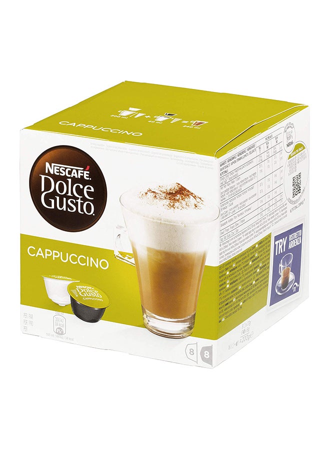 نسكافيه عبوة كبسولات كابوتشينو من دولتشي جوستو تحتوي على 16 كبسولة 8x17, 8x6.3جرام - Image 3