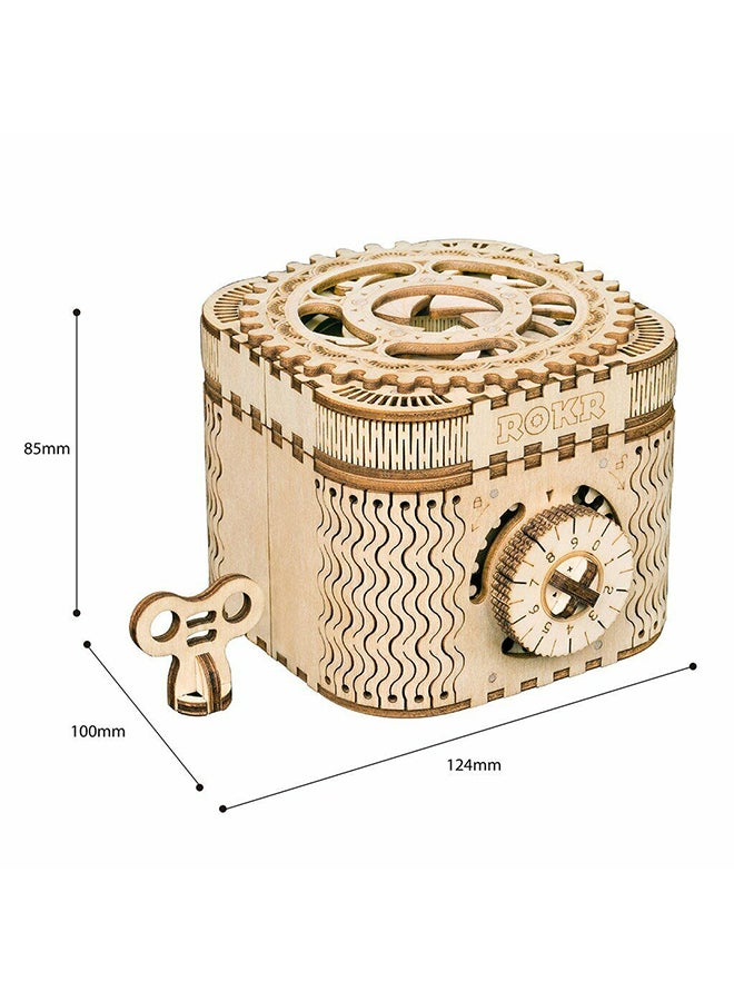 Robotime 123-Piece Wooden Mechanical Model Treasure Box 123  - Image 2