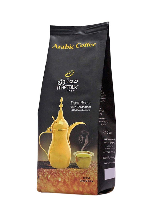 Maatouk Dark Roasted Arabic Coffee With Cardamom 250grams - Image 2