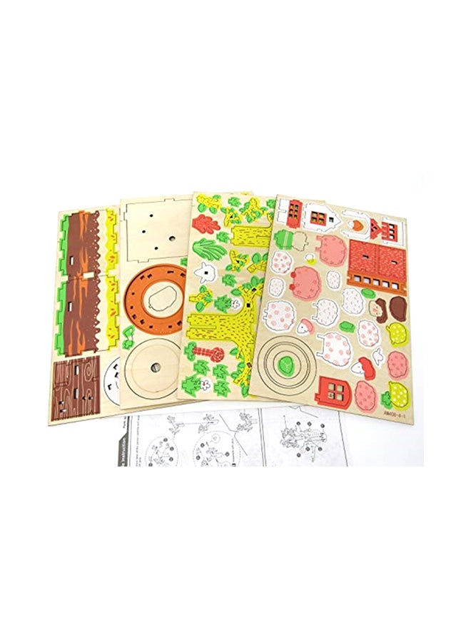 روبوتايم لعبة مكعبات بناء بتصميم ثلاثي الأبعاد على شكل شجرة وصندوق موسيقى يمكنك تركيبها بنفسك - Image 2