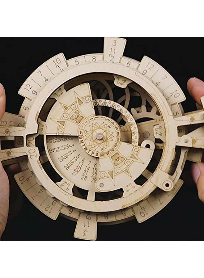 Robotime Mechanical Gears 3D Perpetual Calendar Wood Puzzle  - Image 5