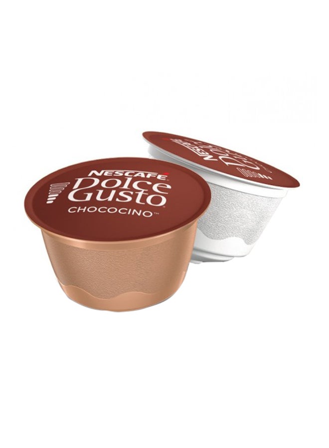 عبوة كبسولات قهوة شوكوتشينو من دولتشي جوستو تحتوي على 16 كبسولة شوكوسينو 256جرام