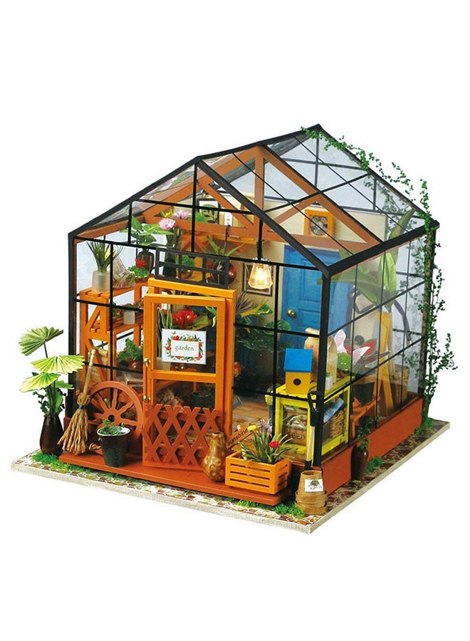Robotime Miniature House And Furniture Dollhouse Set 19.5x17.5x17.5cm  - Image 1