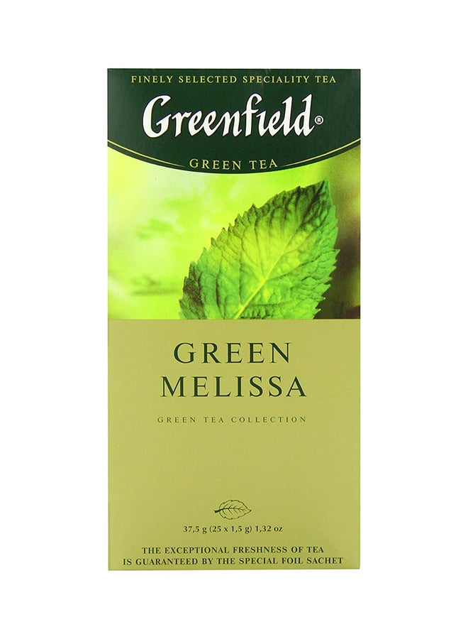 جرين فيلد شاي أخضر ميليسا من 25 قطعة 2جرام عبوة من 25 قطعة - Image 1