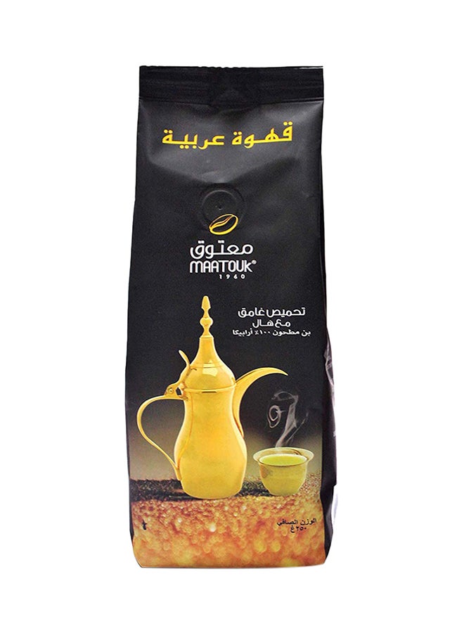 Maatouk Dark Roasted Arabic Coffee With Cardamom 250grams - Image 3