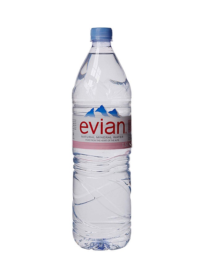 Evian - Natural Mineral Water 1.25Liters Pack of 6 - Image 1