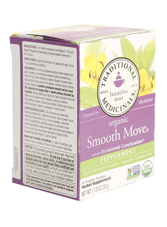 Traditional Medicinals Organic Smooth Move Peppermint Tea Peppermint 32grams Pack of 16 - Image 3