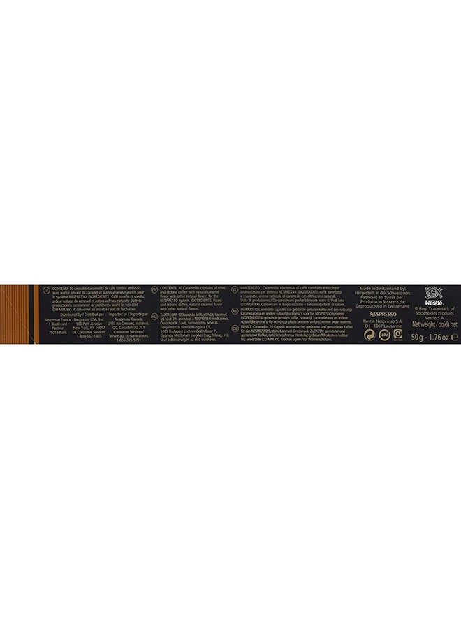 Nespresso - Caramelito Espresso Coffee Capsules Sleeves Caramel 50grams Pack of 10 - Image 1