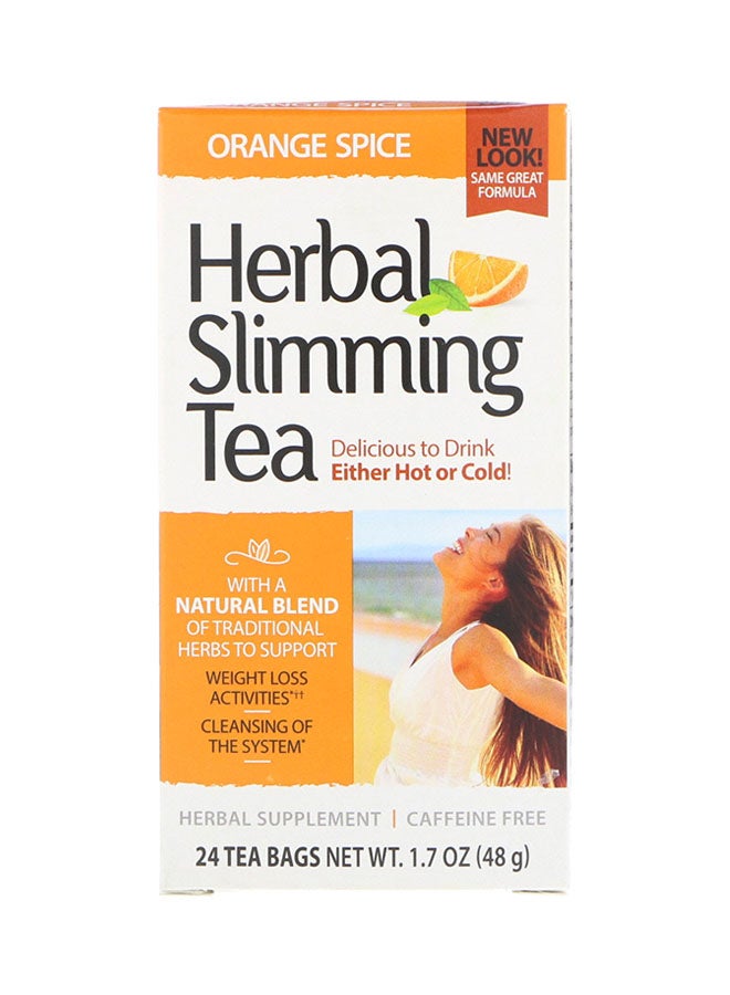 21st CENTURY Orange Spice Herbal Slimming Tea Pack of 24  - Image 1