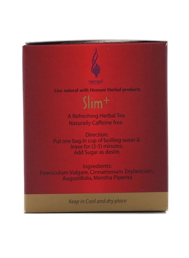 HEMANI Slim Plus Herbal Tea 20 Bags 40grams - Image 4