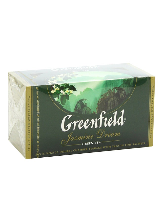 Greenfield JASMINE DREAM Green Tea 2grams Pack of 25 - Image 3