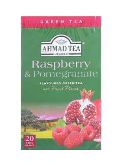 Ahmad Tea Raspberry and Pomegranate Green Tea Bags pack_of_20  - Image 1