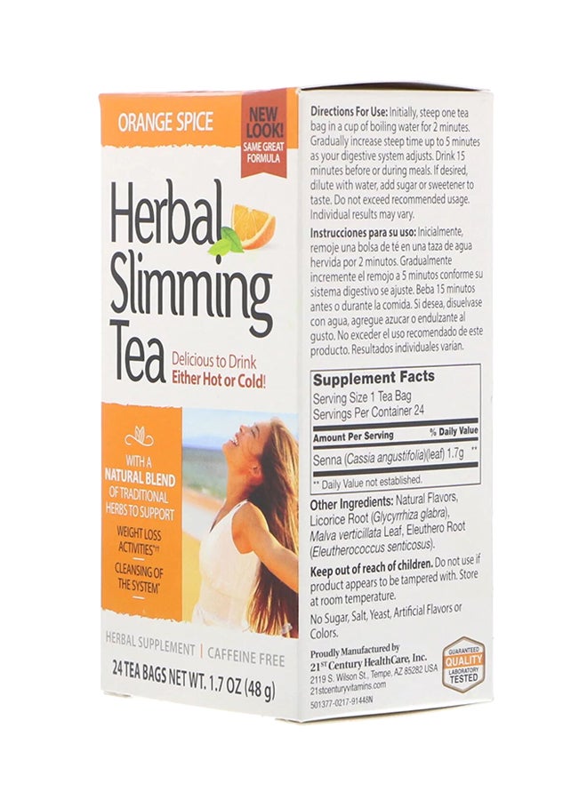 21st CENTURY Orange Spice Herbal Slimming Tea Pack of 24  - Image 5