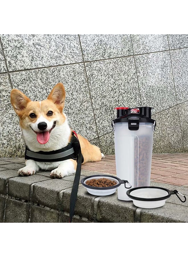 Generic Portable Leak Proof Water Cup With Bowl For Dog White 380grams  - Image 4
