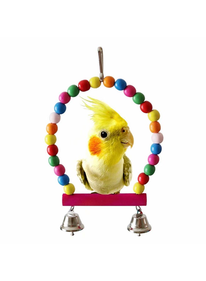 5 Piece Bird Parrot Toys Hanging Bell Set Multicolour 300grams - Image 2