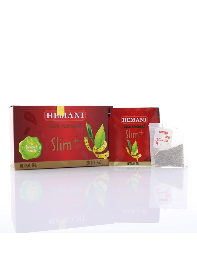 HEMANI Slim Plus Herbal Tea 20 Bags 40grams - Image 2